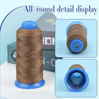 0.55mm Beading Threads, 490 Yards Round Waxed Threads Polyester Cord Waxed Polyester Cord Waxed Cord for Bracelet DIY Craft Jewelry Making Sewing Craft