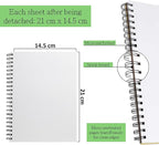 Elan A5 Mixed Media Journal, 30 Sheets Italian Paper 110 lb/250 GSM, Acid-Free Mixed Media Sketchbook 8.3x5.8 Inch, A5 Sketchbook Spiral Bound