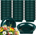 Karenhi 12 Pcs Floral Supplies Green Bowls for Flower Arrangements Large Size 6.3 Inch Floral Foam Bowls for Arrangements Holiday Wedding Fresh Flower Decoration Supplies (Foam Not Include)