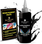 BALTIC DAY Black Abyss Pigment Paste for Epoxy Resin – Ultra-Opaque Black Resin Colorant, 191g/6.7oz – Smooth Blend for Epoxy Art, Jewelry, DIY Crafts