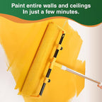 Voomey 18" Paint Roller Kit，10Pc Paint Roller Tray with Liner,12"18" Microfiber Paint Roller,Paint Extension Pole，Suitable for DIY Interior Walls, Rooms