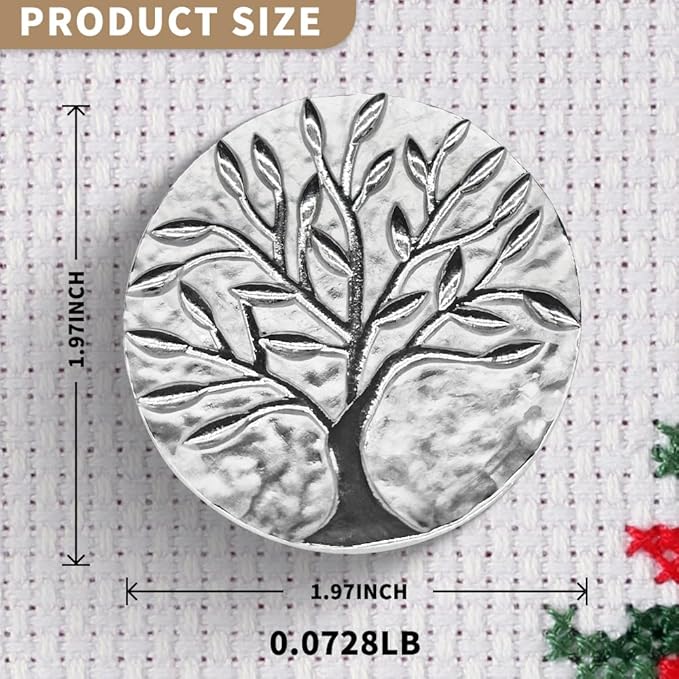 Needle Minder Magnet, Magnetic Needle Minder, Needle Minders Magnetic Cross Stitch Accessories, Magnetic Needle Holder, Life Tree, Butterfly, Cats, Owl, Heart (TreeofLife)