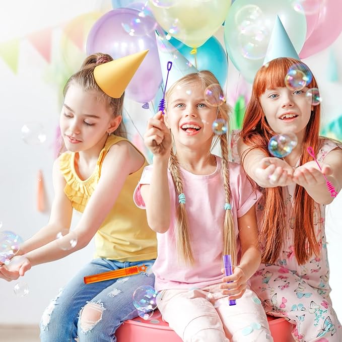 36 Pieces Mini Bubble Wands,Bubble Party Favors Assortment Toys for Kids,Themed Birthday, Halloween, Goodie Bags, Carnival Prizes, Wedding, Bubble Maker Toys for Kids,Outdoor Gifts for Girls & Boys