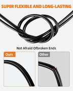 12 Gauge Wire, 12 AWG 2 Conductor Electrical Wire, Flexible/Oxygen-Free Tinned Copper/Stranded PVC 12/2 Cord for Automotive, Marine, LED Strips, Solar, RV, Lighting (200FT)