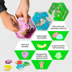LONGKING 8-Pack Hexagon Liquid Tiles for Kids, Soft Gel Liquid Sensory Toys for Autistic Children, Sensory Mats, Sensory Toys for Toddlers 3-4