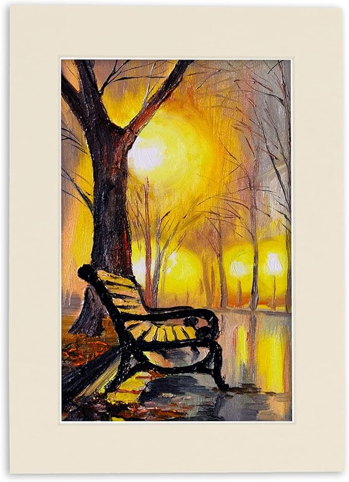 6x8 Mat for 8x10 Frame - Precut Mat Board Acid-Free Show Kit with Backing Board, and Clear Bags Textured Cream 6x8 Photo Matte Made to Fit a 8x10 Picture Frame Matboard for Framing, Pack of 100 Mats