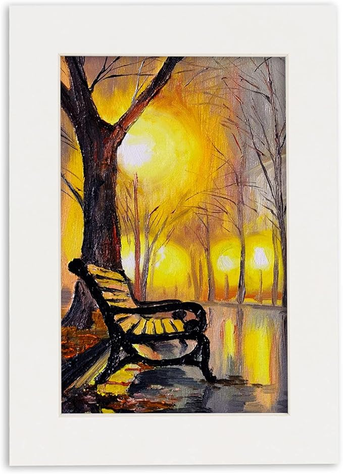 5x7 Mat for 8.5x11 Frame - Precut Mat Board Acid-Free Show Kit with Backing Board, and Clear Bags Textured White 5x7 Photo Matte For a 8.5x11 Picture Frame Matboard for Framing, Pack of 100 Mats