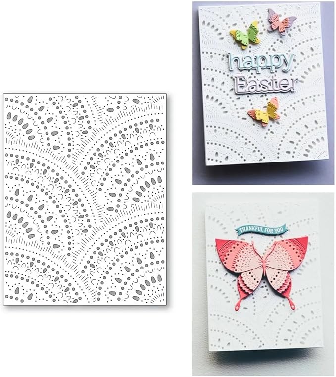 Mvchifay Cutting Dies for Card Making Metal Die-Cuts Scrapbooking Tool Hollow Frame DIY Craft Punch Template Embossing for Paper Album Decor (Hollow Frame-14.2x11cm)