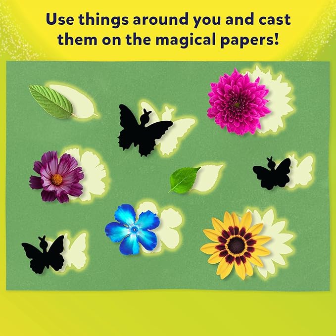 Skillmatics Sun Paper Art Kit - STEM Craft Kit for Kids with Decorative Paper, Stencils & Markers, Create with Sunlight, Mess-Free, Indoor Fun, Gifts for Ages 4, 5, 6, 7, 8, 9, 10, 11, 12