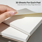 Funto Watercolor Paper Pads, 9x12, 140lb/300gsm, 30 Sheets Each, Cold Pressed, Acid-Free Heavyweight Art Paper for Painting, Drawing