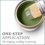 AMY HOWARD AT HOME Chalk-Based One Step Paint for Furniture, Cabinetry, Decor, Finish, and More | No Stripping, Sanding, or Priming | Medium Base | 16 Ounce | Dunavant Green
