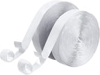 BRAVESHINE Industrial-Strength Self Adhesive Hook and Loop Roll - 0.8 Inch 16.5FT Double Side Hook and Loop Strips Fasteners Tape for Sewing, Pedal Board, Mounting or Hanging Items - White Tape