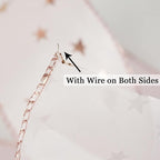 MEEDEE Rose Gold Star Satin Wired Ribbon - 2.5 Inch Pink Wedding Ribbon - 25 Yards Roll Christmas Decor