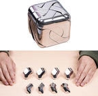 Metal-Puzzles Brain-Teaser 3D-Toys: Fidget-Toys Cool-Gadgets-Stuff Square-Cube-Box Puzzle-Toy ADHD Tools Stress Relief Gift for Kid Children Teen Adult Office Home School Christmas