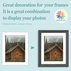 MBC MAT BOARD CENTER, 10 Pack 11X14 for 9X12 White Picture Mats Frame Mattes, Bevel Cut, Acid Free, 4-Ply Thickness