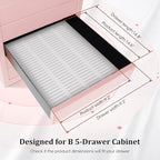 2 Pack PVC Foam Board Inserts for Drawer, Embroidery Floss Storage Organizer-Holds 216 1mm Bobbins, Embroidery Thread Holder for Cross Stitcher Storage(Bobbins are Not Include)