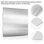 6061 T651 Aluminum Sheet Metal 12" x 16" x 1/16" (0.06") Rectangle Metal Plate Covered with Protective Film, 1.5mm Flat Aluminum Plate for Crafting and Industry