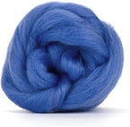Revolution Fibers Dyed Corriedale Wool | 8 Ounces of Premium Combed Wool Top | 26 Micron, 100% Pure Corriedale Wool Roving, Ethically Sourced (Cornflower Blue)