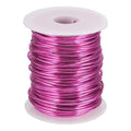 uxcell 12 Gauge / 2mm Anodized Aluminum Wire for Jewelry Craft Making, 102 Feet Bendable Flexible Wire for DIY Home Decor Gardening Sculpture, Dark Pink