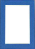 8.5x11 Mat Bevel Cut for 7x9 Photos - Acid Free Royal Blue Precut Matboard - For Pictures, Photos, Framing - 4-ply Thickness