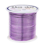 12 Gauge(2mm) Aluminum Wire 35 Yards Anodized Metal Wire for Bonsai Armature Crafting Sculpting Jewelry Craft Making Beading Floral (Light Purple, 12 Gauge)