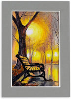 Pack of TEN 8x10 Mats Bevel Cut for 5x8 Photos - Acid Free Mid Grey Precut Matboards For Pictures, Photos, Framing - 4-ply Thickness