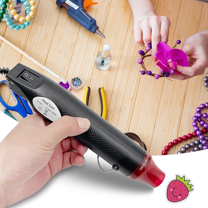 Heat Gun, Mini Hot Air Gun for DIY Crafts Portable Heat Air Gun Tool for Embossing Shrink Wrapping Drying Paint