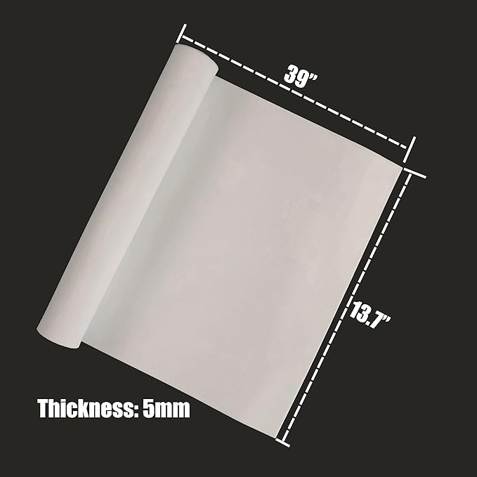 OISAKLD EVA Foam 2mm-10mm 13.7"×39" Craft Foam Sheet 74 kg/m³ Cosplay Foam for Craft Model Cosplay 5mm