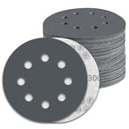 100 Pcs 5 inch Wet Dry Sanding Discs Grit 3000 Hook and Loop 8 Hole Silicon Carbide Orbital Sander Sandpaper