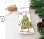 Lapoo Festivals Metal Cutting Die for Scrapbooking - Durable, Cut Stencils for DIY Scrapbook Photo Album Decorative Paper Card, Card Making Supplies (Simple Folding Christmas Tree 4.2 x 3.9 in)
