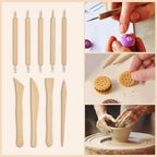 40PCS Clay Sculpting Tools Kit, Clay Pottery Carving Tool Kit with Wooden & Stainless Steel Clay Tools, Professional Clay Sculpting Tool for Adults, Sculpting Tools for Air Dry Clay, Polymer, Ceramic