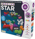 The Happy Puzzle Company The Genius Star | Toy of The Year Award Winning Family Board Game | 165,888 Possible Puzzles | Filling in Colored Shapes | Blockers to Complete A Star | Golden Star Twist