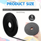 Magnetic Tape Roll Thin Strips, 0.39 Inch x 33 Feet Magnetic Board Dividers Whiteboard Graphic Decorative Tape Marking Line for Classroom Office Art Accessories(Black)