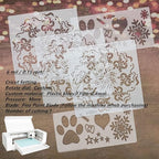 BANLTRE 32 Pieces 6 mil Transparency Blank Template Material Stencils Mylar for Cutting Paper Clear Sheet 12 × 12 inch (32-6 mil)