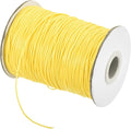 MECCANIXITY Waxed Cord 1.2mm Waxed Polyester Cord 175 Yard Wax String for Bracelet Making,Necklaces, Beading,Jewelry Making and DIY Crafts(Light Yellow)