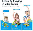 Coding Robot Kit for Kids Ages 6+, 200+ in 1 APP Control Dinosaur Robot Toy, Educational Scratch Program Robotic Kit with 47 Video Courses,Birthday Children's Day Gift for Boys Girls(600 Blocks)