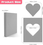 BAOFALI 6 Pcs Heart Cut Stamping Foam Grey Moldable Foam Stamps Plastic Dry Foam Stamp Pad Cut and Dry Foam Stamping Foam Block for Sculpture, Modeling, DIY Arts and Handicrafts Projects