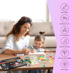 FUMILE 28 Colors Dual Tip Acrylic Paint Marker, Paint Pens paint Markers Fine Tip and Brush Tip for Rock,Wood,Plastic,Glass,Ceramic,Canvas.Acrylic Markers for Adult Coloring Book and Cards