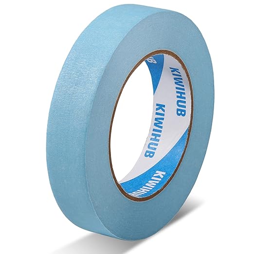 Light Blue Painters Tape,1 inch x 60 Yards - Medium Adhesive Masking Tape for Painting,Labeling,DIY Crafting,Decoration and School Projects