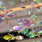 Glitter Origami Paper: 100 Sheets 10 Colors Shiny Iridescent Paper - 6 Inch Square Colored Paper for DIY Decoration, Scrapbook Decor, Folding Crafts, Arts and Crafts Projects