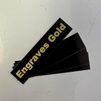 Blank Metal Plates for Laser Engraving - 4 Pack | Aluminum Sheets 0.020" Thick | CO2, Diode, Fiber Laser Compatible | Multiple Sizes & Colors (Black (engraves gold), 2x8.25 inch)
