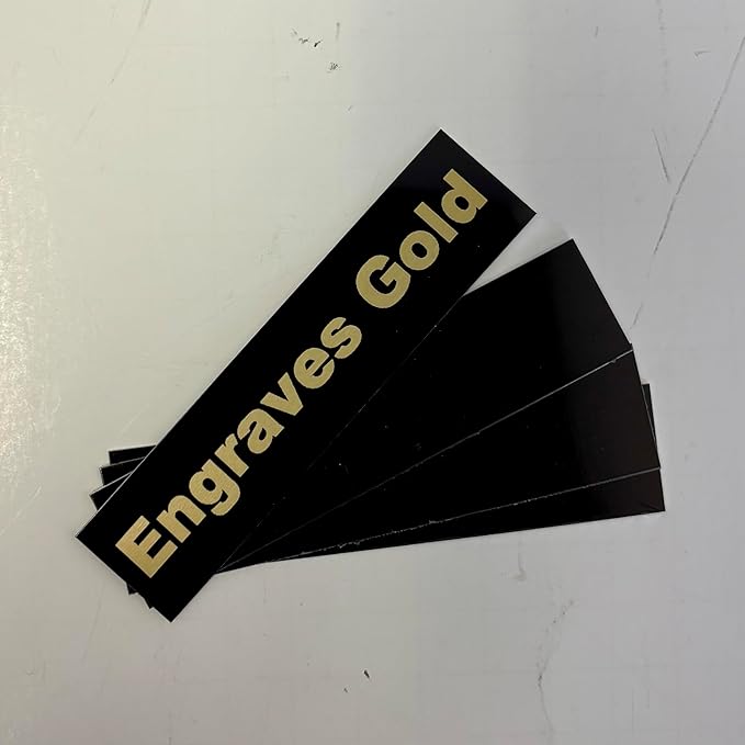 Blank Metal Plates for Laser Engraving - 4 Pack | Aluminum Sheets 0.020" Thick | CO2, Diode, Fiber Laser Compatible | Multiple Sizes & Colors (Black (engraves gold), 6.25x8.25 inch)