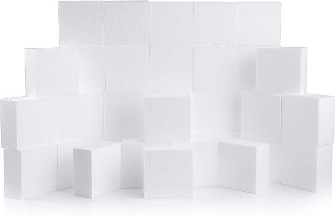 Silverlake 4x4x2 Craft Foam for Styrofoam Block Projects (36-Pack)