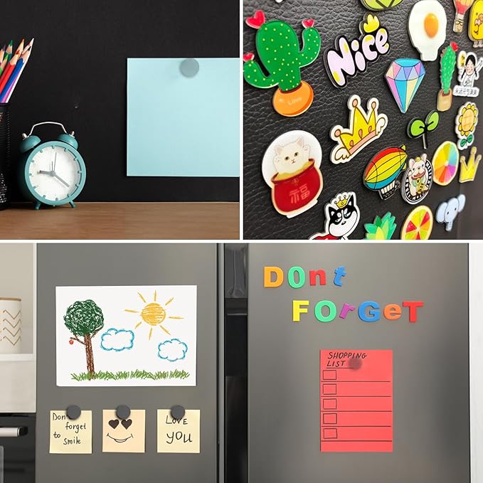 175PCs Magnetic Dots, Self Adhesive Magnet Dots, Flexible Sticky Magnetic Tape - Easy Peel and Stick Magnets with Adhesive Backing, Small Magnets Stickers for Crafts, Whiteboard, Fridge, DIY
