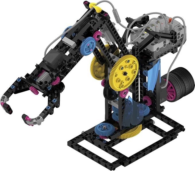 Thames & Kosmos Robotics Workshop Model Building & Science Experiment Kit | Build & Program 10 Robots with Ultrasonic Sensors | Program & Control with App for iOS & Android