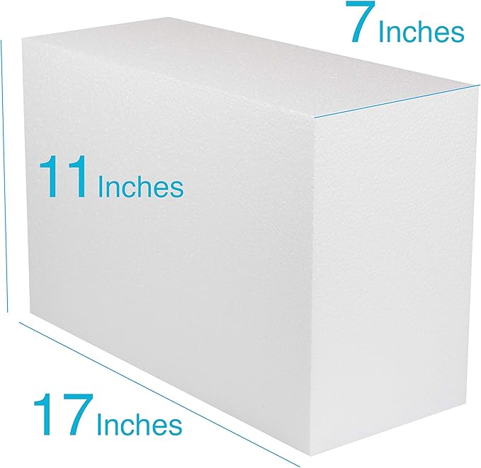 Silverlake 11x17x7 Craft Foam for Styrofoam Block Projects
