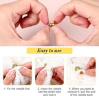 40 Pieces Locking Pin Back Golden Locking Pin Keepers Metal Pins Backs Lockings Metal Keepers Clasp Needle Back Lock Flat Badge Fastener Enamel Lapel Pins Lock and DIY Crafts Without Needle