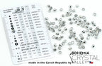 100 pcs of Faceted Fire Polished Pressed Czech Glass Beads 4mm (0.16in), Crystal Silver Aluminum Labrador 00030-27001 BCV
