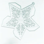 Metal Cutting Dies DIY Merry Christams Embossing Stencil Template Scrapbooking Card Making Mold Photo Album Arts Crafts Tools (Christmas Star- 14.9x14.7cm)
