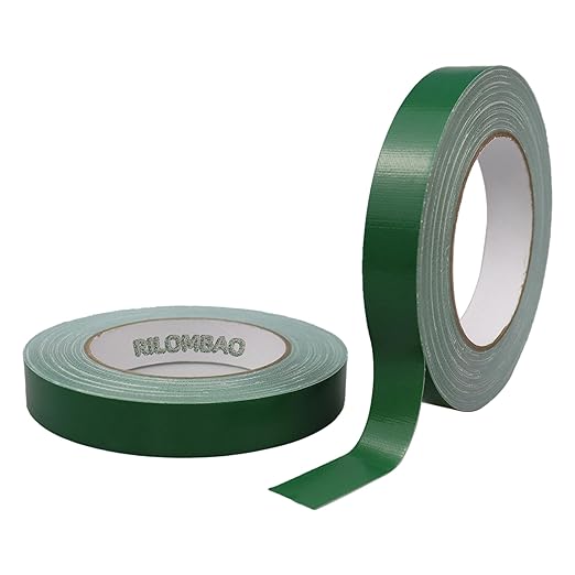 2 PCS Green Floral Tape, 0.78" Flower Stem Wrap Tapes, Waterproof Florist Tape - Multipurpose Adhesive Florist Tapes for Binding Fresh, Flower Bouquets and Floral Craft (98Ft/33Yd/Roll)